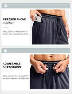 Short en maille Jogger de haute qualité Short décontracté entraînement pour hommes respirant Short de basket-ball personnalisé tenue décontracté - Product Image 4