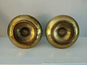 ชุดเชิงเทียนสไตล์วินเทจทำจากทองเหลืองชุบทองดีไซน์ใหม่สำหรับตกแต่งโต๊ะอาหารค่ำในงานแต่งงาน - Product Image 2