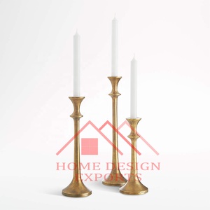 Candelabro con acabado dorado antiguo para decoración del hogar y la sala de estar, candelabro moderno más vendido - Product Image 4