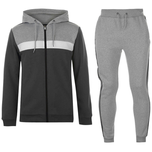 Chándales de lana gris de alta calidad personalizados unisex, capucha de cuerda, cintura de talla grande impresa sólida para invierno, diseño transpirable para - Product Image 2