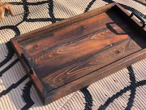 ถาดเสิร์ฟไม้ทำมือ MA CRAFT INDIA 950 ทนทาน พิมพ์ลายเคลือบสี รูปทรงสี่เหลี่ยม ทำจาก MDF ขนาดสั่งทำได้ ของตกแต่งบ้าน วาดลายด้วยมือ - Product Image 2