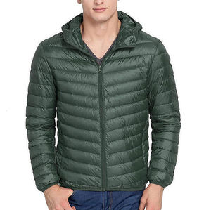 Doudounes d'hiver personnalisables de haute qualité pour hommes, meilleures ventes entièrement avec col montant, tissu en toile, vente en gros OEM - Product Image 1