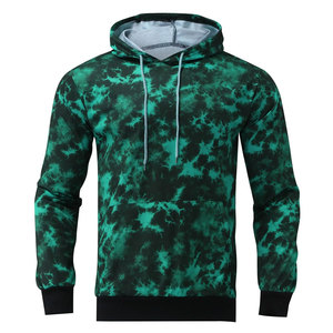 Sudaderas con capucha de invierno para hombre de alta calidad, con cremallera, efecto tie-dye, lavado ácido, transpirables, 100% algodón, cálidas, precio al por mayor - Product Image 6