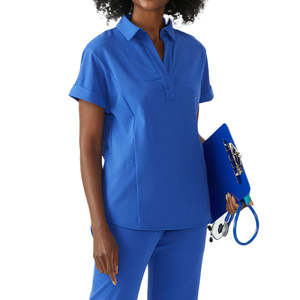 Usine personnalisé mince femme infirmière travail survêtement Stretch Fit Jogger pantalon personnalisé femmes gommages uniformes ensembles - Product Image 2