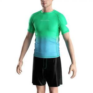 New Design Quick Dry Long MMA Rash Guard Compression <b>Swim</b> Shirt for <b>Men</b> Hot Sale Custom Print MMA Fight Wear - Product Image 3
