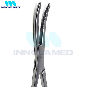 Las abrazaderas curvas 5,5 con mordazas semidentadas hacen su propio producto popular con soporte en línea Instrumentos quirúrgicos de bloqueo recto - Product Image 2