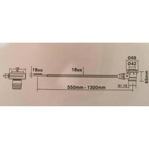 ANITA 150 CM Oval Acrylic <b>Bathtub</b> - Product Image 6