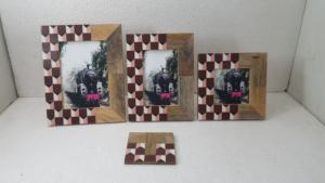 Marco de fotos con incrustaciones de hueso y resina, diseño superior, decoración de pared, marco de fotos de madre perla, marco de fotos de Arte de pared de STAR CRAFTS INDIA - Product Image 5