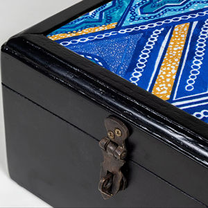 Boîte à bijoux en bois de luxe imprimée et personnalisée, design artistique contemporain pour produits de rangement artisanaux haut de gamme, prix de gros - Product Image 1