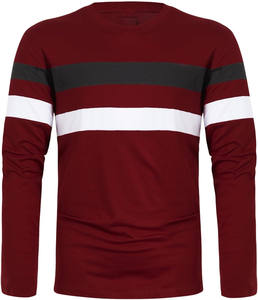 Camiseta de algodón 100% para hombre, camisetas de manga larga estampadas de corte holgado, camiseta de manga larga de entrenamiento de gimnasio para hombre de alta calidad - Product Image 6