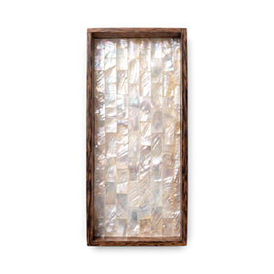 Plateau en bois miniature en forme de coquillage pour mariage - Product Image 1
