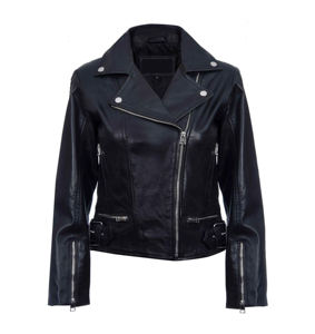 Chaqueta de Cuero PU con Calefacción, Cortavientos, Estilo Casual Holgado para Mujer, con Cierre de Cremallera, Manga Larga, para Invierno - Product Image 4