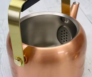 Tetera GANRAKU Shinkodo de 2 Piezas, de Cobre Puro, 1.7L, Fácil de Limpiar, Hecha en Japón, Embalaje de Caja de Regalo, Estilo Tradicional Japonés - Product Image 4