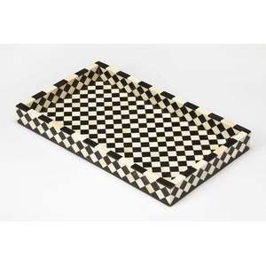 Plateau de service rectangulaire au design floral en bois et résine pour la maison, hôtel et restaurant, prix en gros, ustensiles de cuisine en bois sans danger pour les aliments - Product Image 4