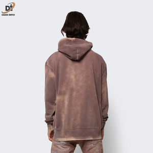 Conception de logo personnalisé imprimé hommes sweats à capuche délavés à l'acide/nouvelle mode Street Wear hommes confortable respirant lavage à l'acide sweats à capuche - Product Image 3