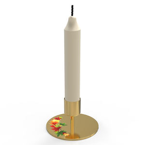 Bougeoirs coniques en métal en laiton doré bougeoir décoratif en fer pour bougeoirs de table de dîner de mariage - Product Image 3