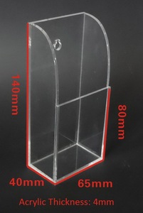 Sleek Acrylic <b>Remote</b> Control Organizer Modern <b>Holder</b> for TV <b>Remotes</b> and Small Accessories - Product Image 5