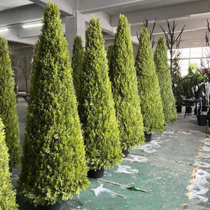 Bán buôn nhân tạo 5ft 10ft trong nhà ngoài trời côn cây tuyết tùng nhà đám cưới Vườn Cây UV bảo vệ Cypress cây thường Xanh - Product Image 2