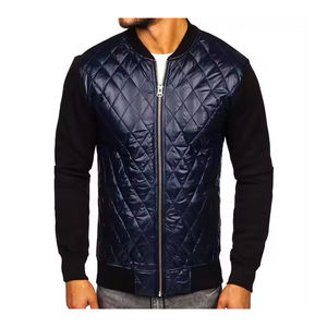 Blouson aviateur à la mode pour hommes décontracté Streetwear léger fermeture éclair classique élégant veste d'extérieur pour hommes manteau de tous les jours - Product Image 1