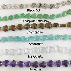 Cuentas de Amatista Facetadas en Forma de Corazón de 8-9 mm, Hilo de Cuentas de Amatista Natural para Fabricación de Joyería, 20-22 Cuentas en un Hilo de 8 Pulgadas - Product Image 6