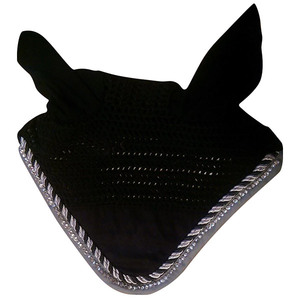 Vente en gros de produits de soins pour chevaux en crochet personnalisables voile anti-mouches et filet d'oreille avec logo brodé - Product Image 4