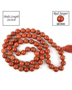 Pierre de haute qualité mala perles de jaspe rouge guérison collier de cristal mala naturel perles 108 grossiste de cristal de pierres précieuses naturelles - Product Image 4