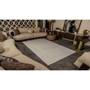 Cunda CN017 Tapis de couloir rectangulaire beige Tapis tissé plat texturé doux et durable pour le sol de la maison pour le salon - Product Image 6