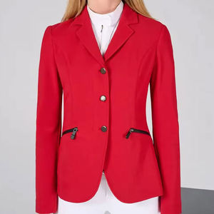 Veste de compétition en polyester personnalisable pour femmes, vêtements d'équitation haut de gamme en gros pour l'équitation et les produits équestres - Product Image 5