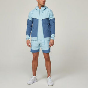 2025 verano nuevo poliéster Windrunner chaqueta chándal conjunto corto buena calidad hombres chándal personalizado - Product Image 1