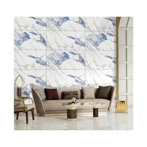 Carreaux de porcelaine modernes classiques bleu givré 600x1200mm finition brillante durable imperméable au feu antidérapant carreaux à clic - Product Image 3