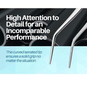 Instrumentos dentales desechables de acero inoxidable, pinzas de dentista y fórceps quirúrgicos, Material de pieza de mano de metal - Product Image 3