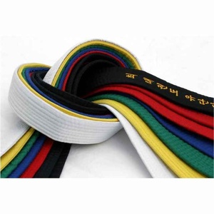 Venta al por mayor logotipo personalizado bordado artes marciales Taekwondo Karate Judo brasileño Jiu Jitsu BJJ cinturones - Product Image 5