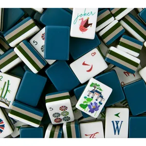 Custom American <b>Mahjong</b> Tile <b>Set</b> Singapore Acrylic Travel <b>Mahjong</b> Game Entertainment Table Game - Product Image 5