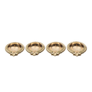 Brass Diya for Puja <b>Oil</b> <b>Lamp</b> Lotus Shape - Deepak for Pooja Diwali Decoration Items Kuber Diya for Daily Puja & Festival Time Fo - Product Image 1