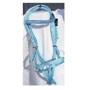 BRIDA DE CABALLO DE POLIPROPILENO MÁS VENTA CON BANDA ACOLCHADA DE NUBUCK Y BROWBANDS CINTA DE CABALLO HARDWARE DE ACERO INOXIDABLE - Product Image 1