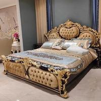 Ensemble de chambre à coucher personnalisé en teck massif de style européen moderne du milieu du siècle, avec deux tables de chevet, pour ameublement domestique