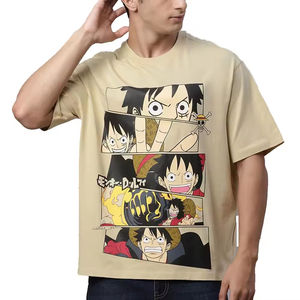 T-shirt Streetwear surdimensionné pour hommes épais 100% coton T-shirts à épaules tombantes 250gsm grande taille T-shirt lourd pour hommes - Product Image 1