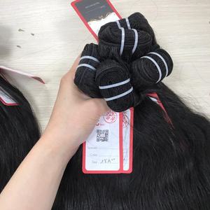 Cabello de trama recta sin enredos, # 1b, cutícula alineada con cabello 100% humano, sin caída, venta al por mayor - Product Image 1