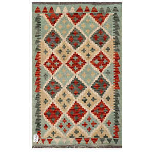 Tapis Kilim d'Afghanistan Maimana 130 X 80 cm Produit à suspendre au mur - Product Image 1