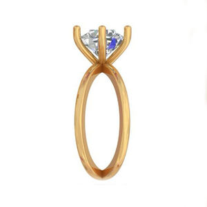 Durable 10K Gold 2 Ct Moissanite Bezel Set Wedding Ring E Color Brilliant Cut VVS2 Clarity Premium Craftsmanship Luxury Jewelry - Product Image 6