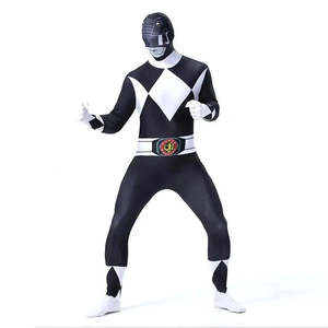 Costume de super-héros Power Ranger Mighty Morphin pour enfants, combinaison sexy à motif de personnage, en spandex et latex, pour les fêtes sur le thème de la télévision - Product Image 6