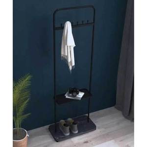 KPT68028 Modern Double Bathroom Towel Rack Iron and Steel Powder-Coated Frame with <b>Heater</b> for Home or Hotel - Product Image 3