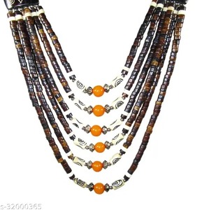 สร้อยคอคุณภาพสูงทำด้วยมือสุดหรูพร้อมต่างหูเครื่องประดับเทศกาลโบฮีเมียนชนเผ่าฟิวชั่นลูกปัดหลากสีโดยผู้ค้า ZH - Product Image 5