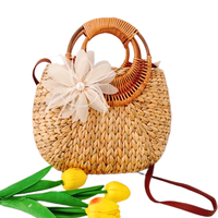 Tas Wanita Vietnam Harga Terjangkau Desain Unik dari Anyaman Eceng Gondok Gaya Normcore/Minimalis Ramah Lingkungan Berkualitas Tinggi Tahan Air Selempang