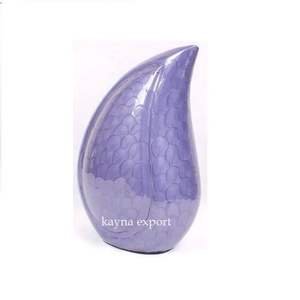 กาน้ำชาสีขาว URN พร้อมอุ้งเท้าสวยสลักเคลือบสีขาวสำเร็จรูปรูปหยดน้ำตาโกศสัตว์เลี้ยง - Product Image 4