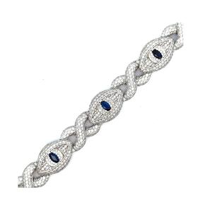 Most Popular S925 Silver Moissanite Diamond Bracelet Fine Hip Hop Jewellery Gold for Festive Party Wear Budget-Friendly Gift - Product Image 1