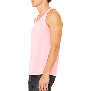 Camiseta sin Mangas para Hombre, Color Puro, Logotipo Personalizado, Transpirable, para Gimnasio, Ropa Deportiva, Camiseta de Algodón con Logotipo Personalizado, Servicios OEM - Product Image 3
