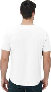 Camiseta Formal para Hombre con Estampado Gráfico de Letras, Corte Regular, Cuello Redondo, 100% Algodón Tejido, Manga Corta - Product Image 2