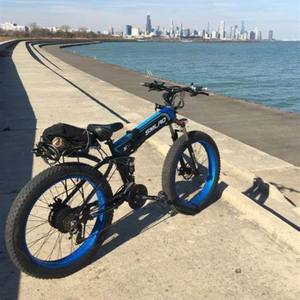 Bicicleta Eléctrica de Montaña SMLRO S11 con Suspensión Completa, 350W-1000W, Plegable, Neumáticos para Nieve, Batería de 10Ah - Product Image 6