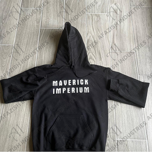 Sweat à capuche unisexe surdimensionné 100% coton Streetwear sérigraphie pour l'hiver - Product Image 6